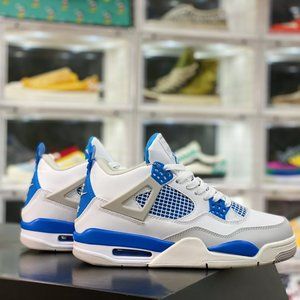 Air Jordan 4Tinker "Black Cement" Michael Jordan AJ4 Generation Middle School Re